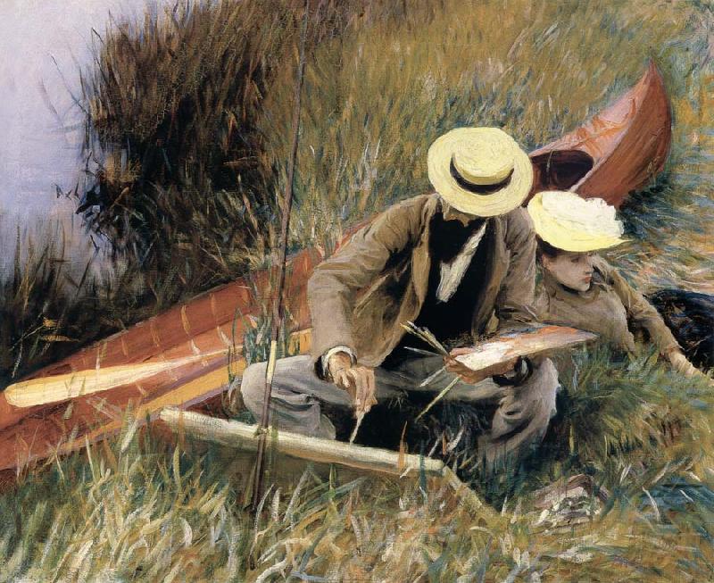 John Singer Sargent An out-of-Door Study oil painting image